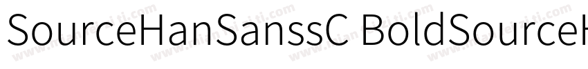 SourceHanSanssC BoldSourceHanSansSC字体转换